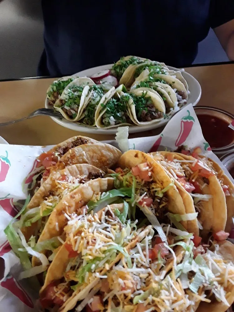 Crunchy Tacos and Asada Tacod