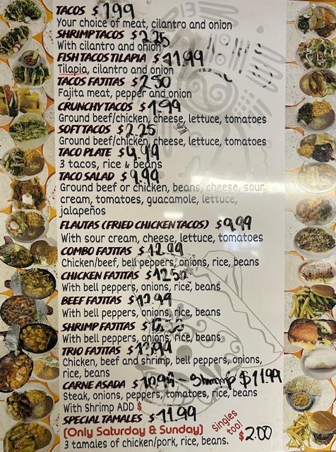 Izzys Mexican Flat Grill Menu image 1